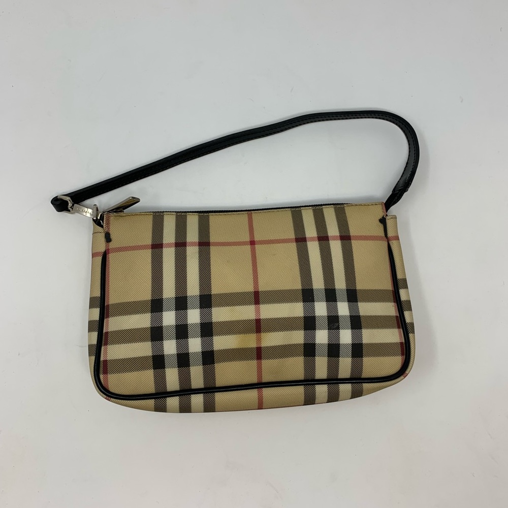 Authentic Vintage Burberry Nova Check Pochette Bag